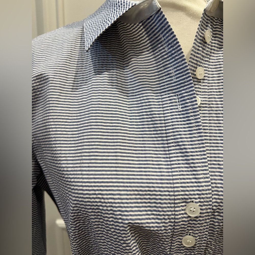 Lafayette 148 New York Shirt Dress with belt - Picture 2 of 6